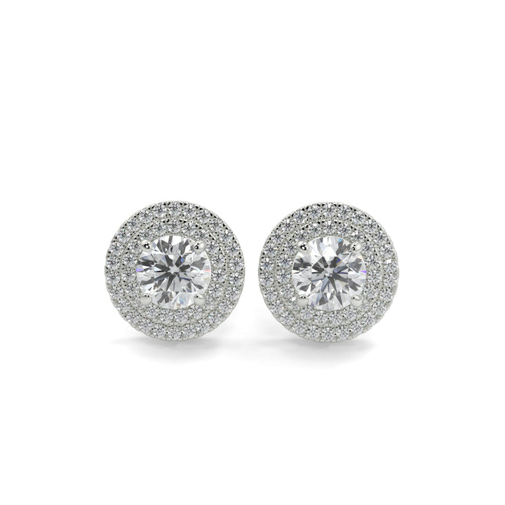 Halo Diamond Earrings