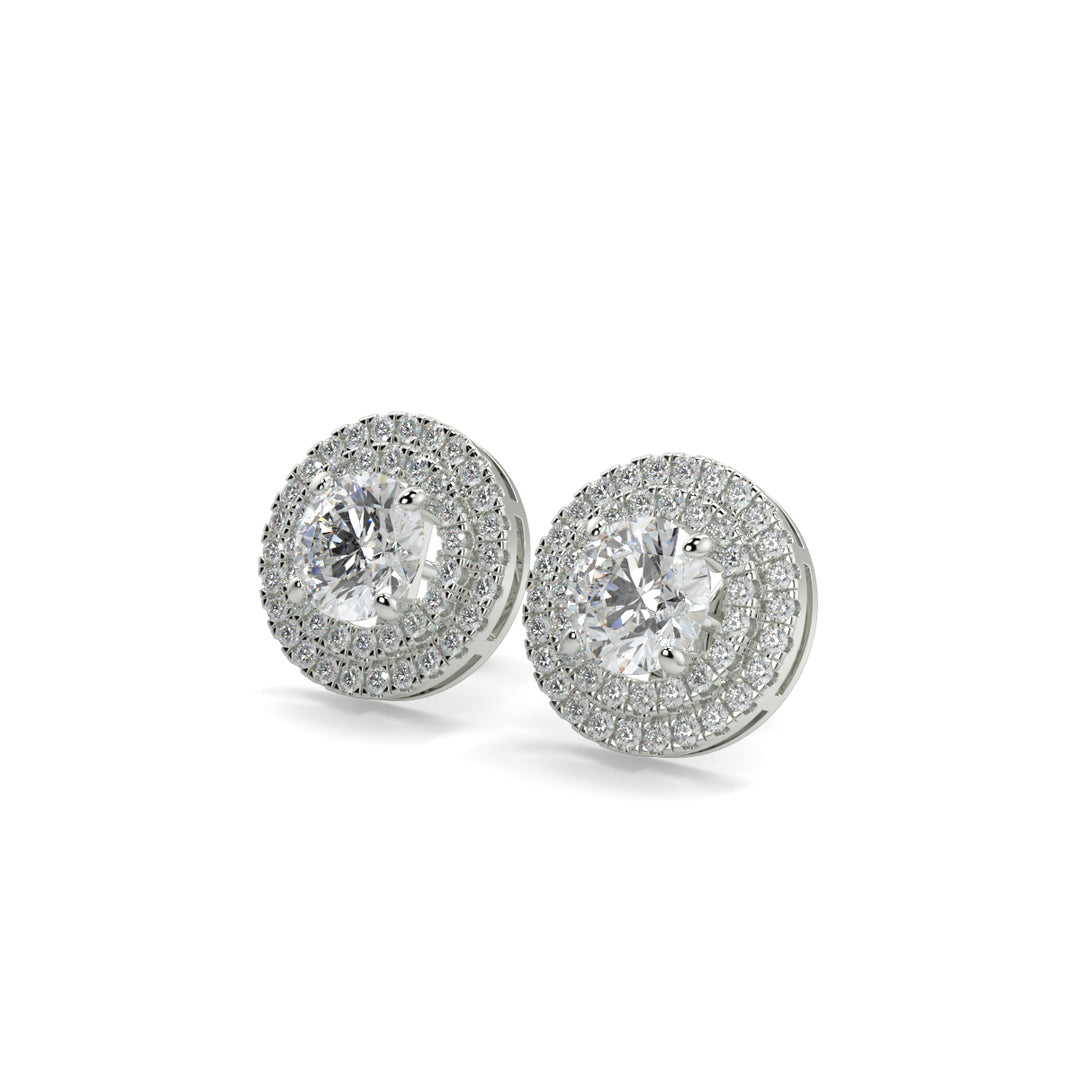 Halo Diamond Earrings