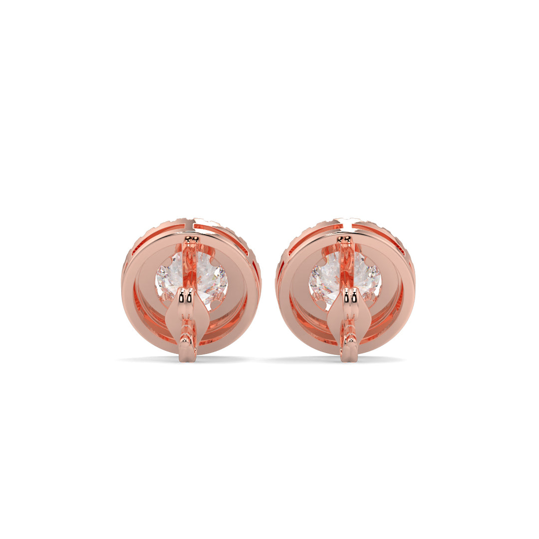 Halo Diamond Earrings