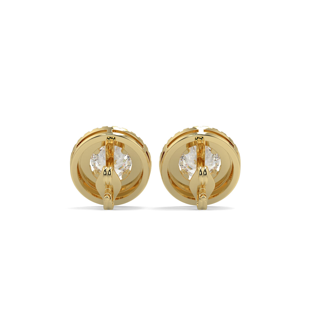 Halo Diamond Earrings