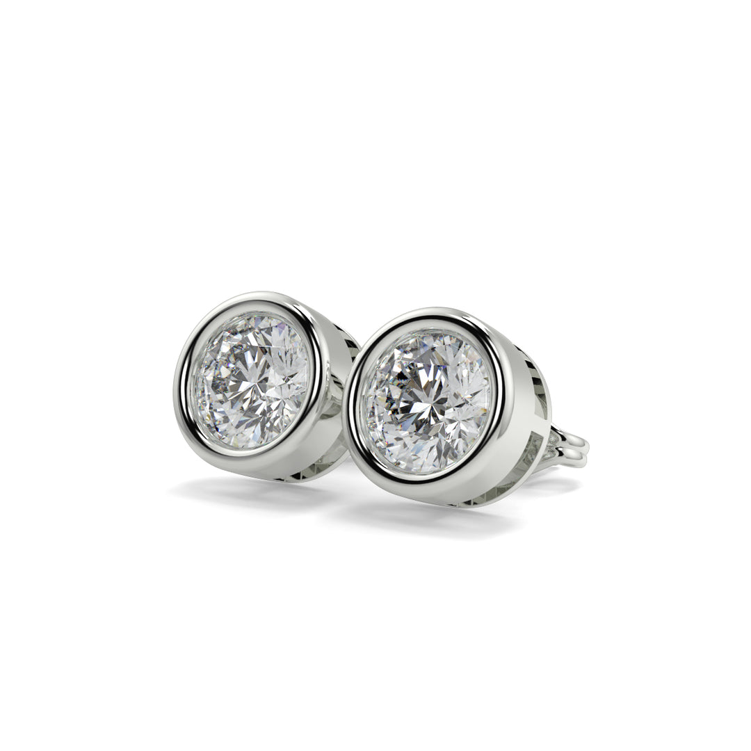 Solitaire Diamond Earrings