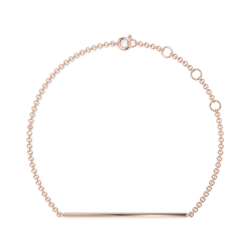 Dimaond Bar Pave Bracelet Pave Set