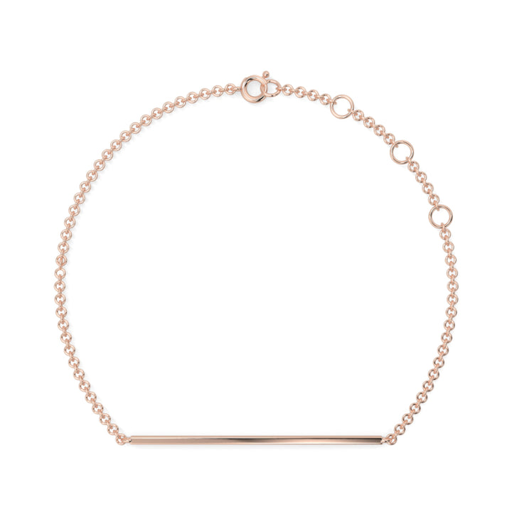 Dimaond Bar Pave Bracelet Pave Set