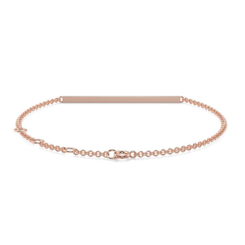 Dimaond Bar Pave Bracelet Pave Set