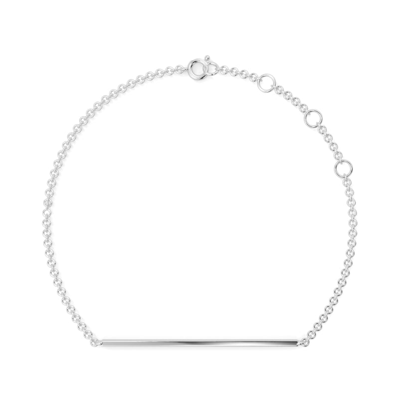 Dimaond Bar Pave Bracelet Pave Set