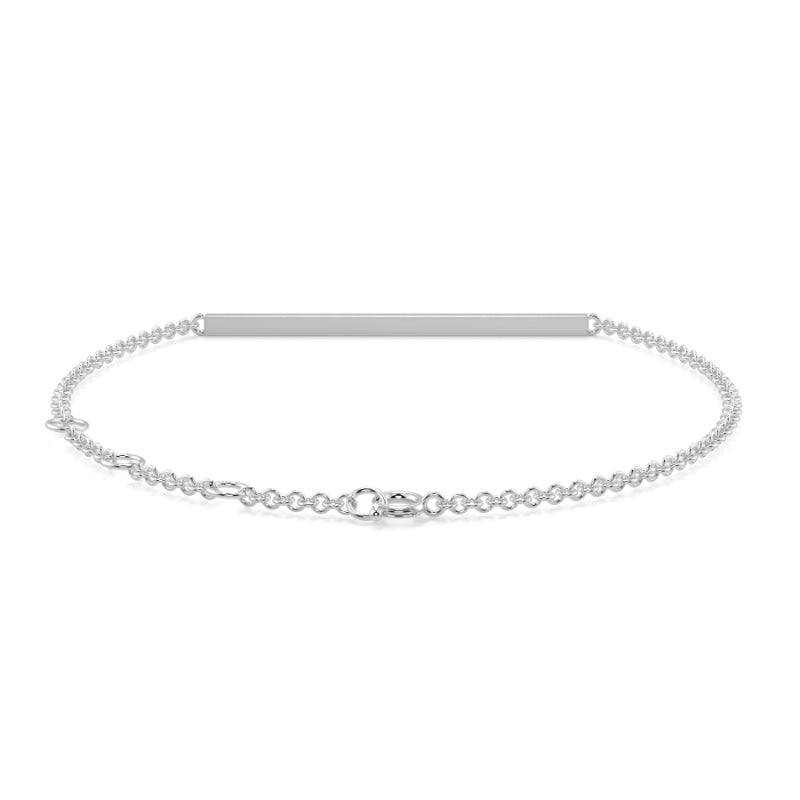 Dimaond Bar Pave Bracelet Pave Set