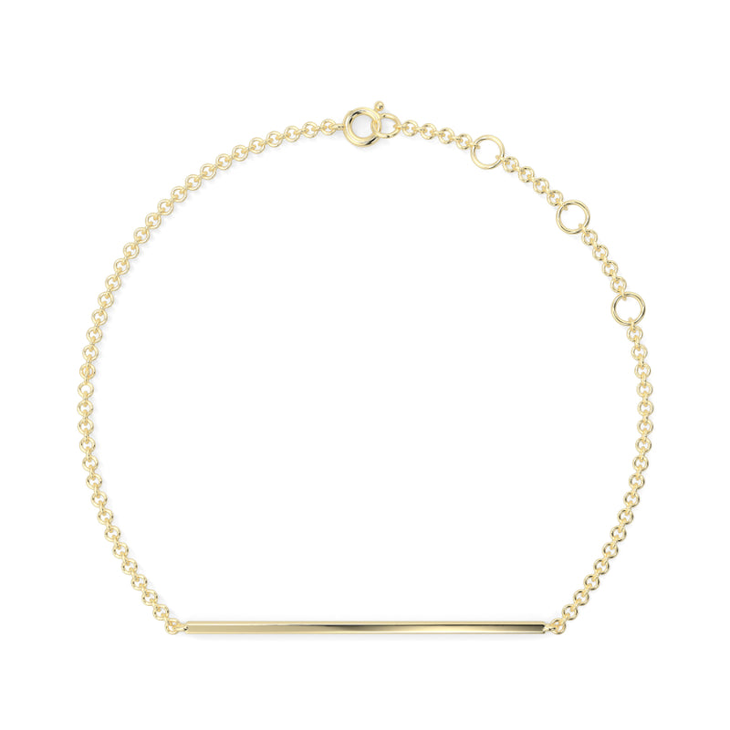 Dimaond Bar Pave Bracelet Pave Set