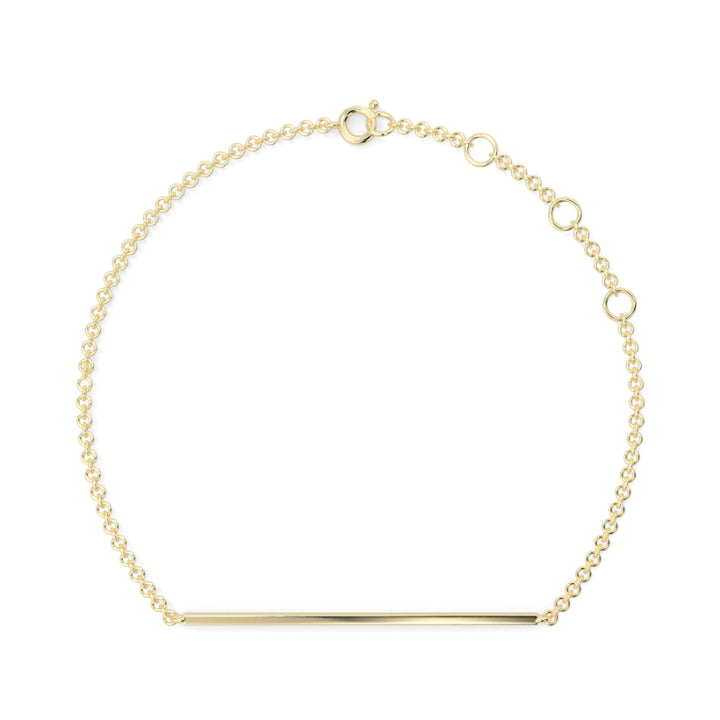 Dimaond Bar Pave Bracelet Pave Set