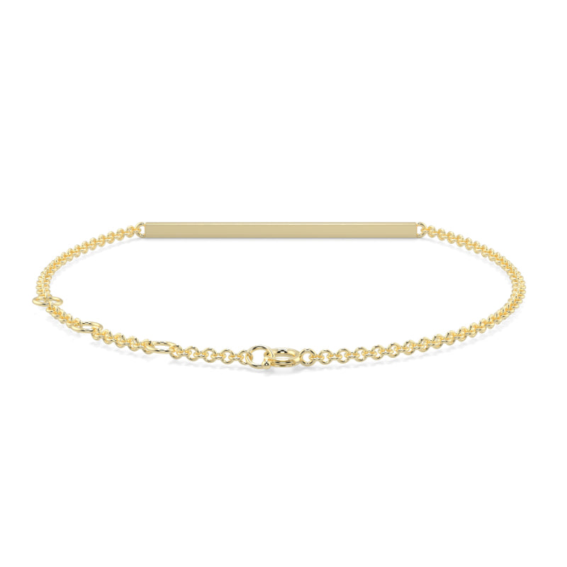 Dimaond Bar Pave Bracelet Pave Set