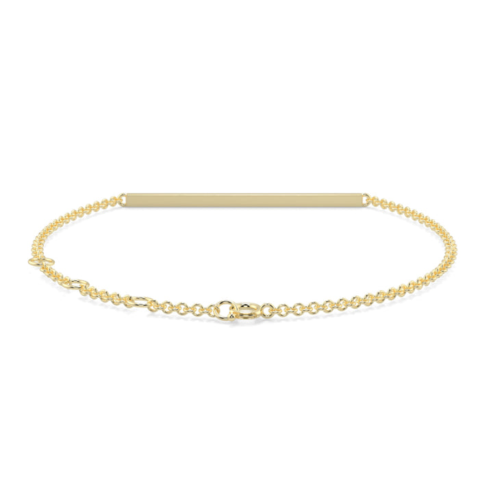 Dimaond Bar Pave Bracelet Pave Set