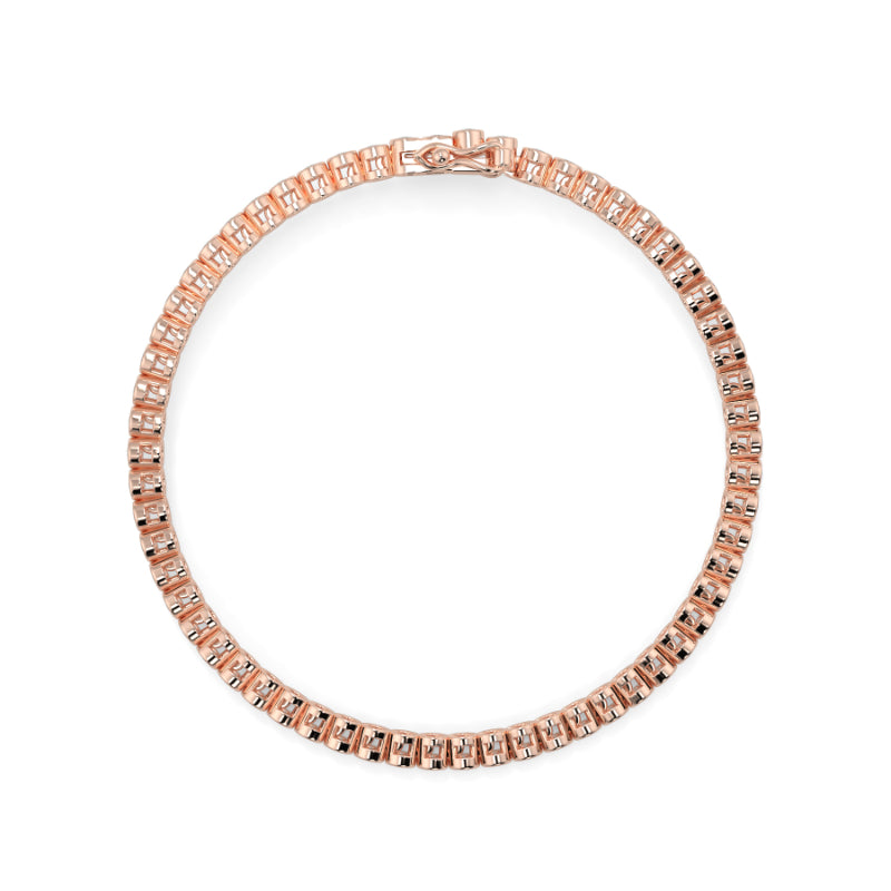 Classic Bezel Set Diamond Tennis Bracelet Bezel Set