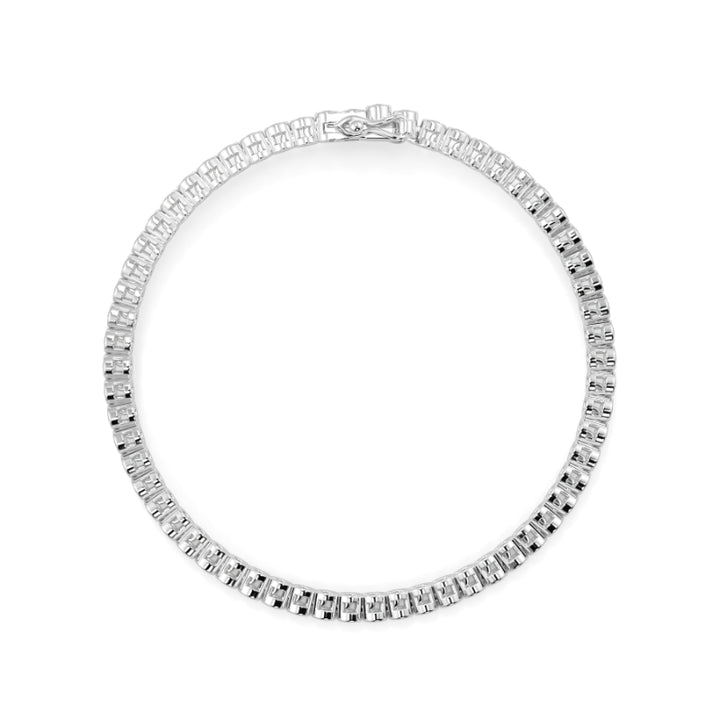 Classic Bezel Set Diamond Tennis Bracelet Bezel Set