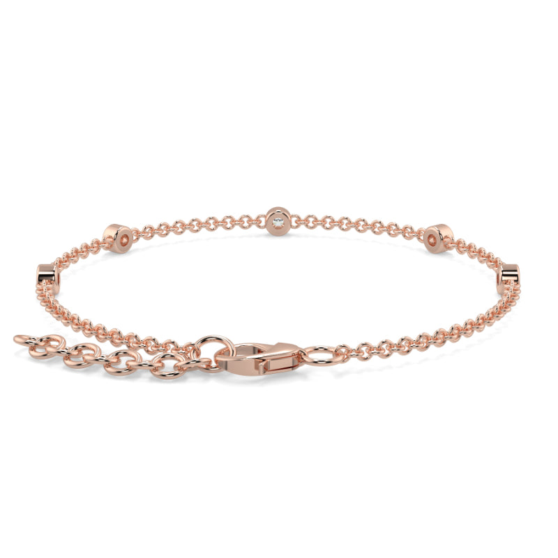 Diamond Bezel Set Bracelet Bezel Set