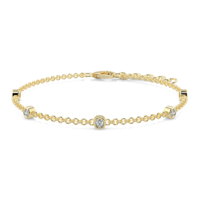 Diamond Bezel Set Bracelet Bezel Set