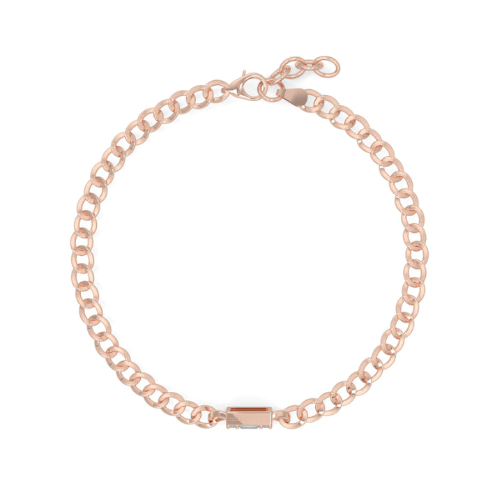 Emerald Illusion Curb Chain Bracelets