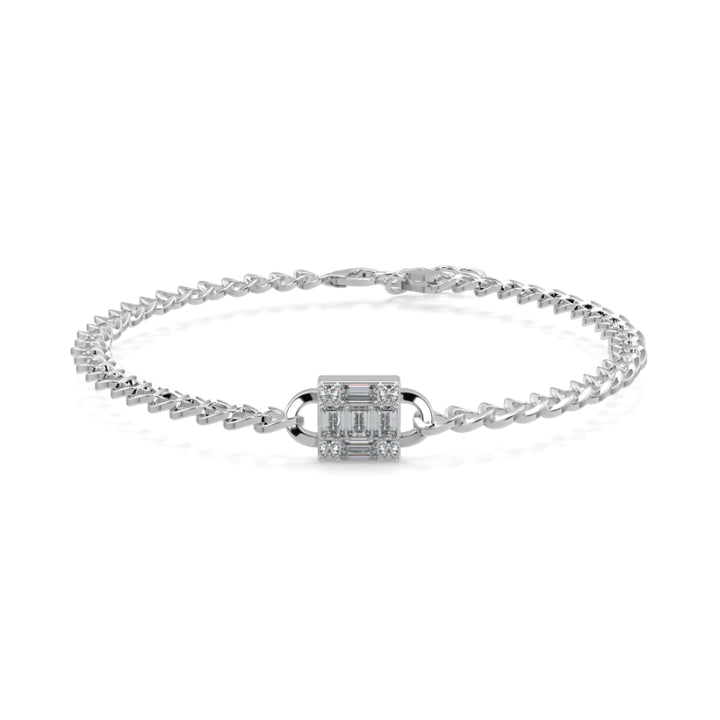Emerald Illusion Curb Chain Bracelets