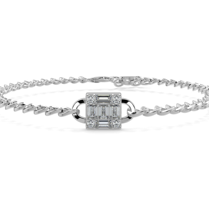 Emerald Illusion Curb Chain Bracelets