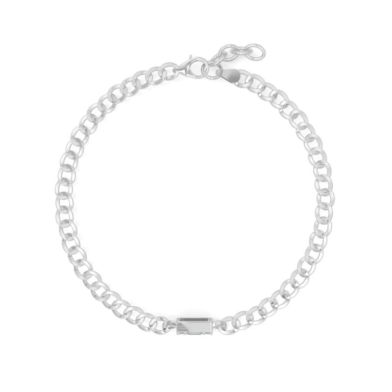 Emerald Illusion Curb Chain Bracelets