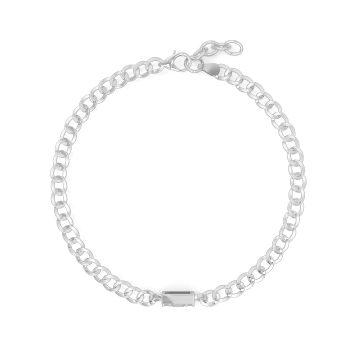 Emerald Illusion Curb Chain Bracelets