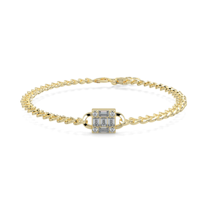 Emerald Illusion Curb Chain Bracelets