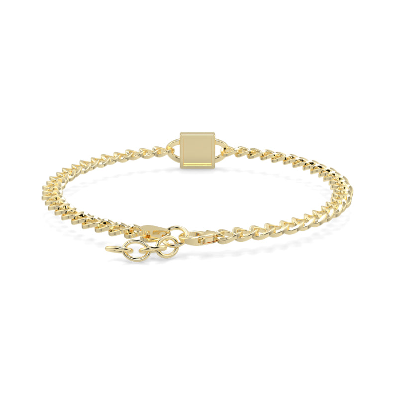 Emerald Illusion Curb Chain Bracelets