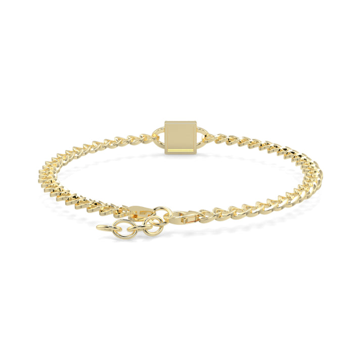 Emerald Illusion Curb Chain Bracelets