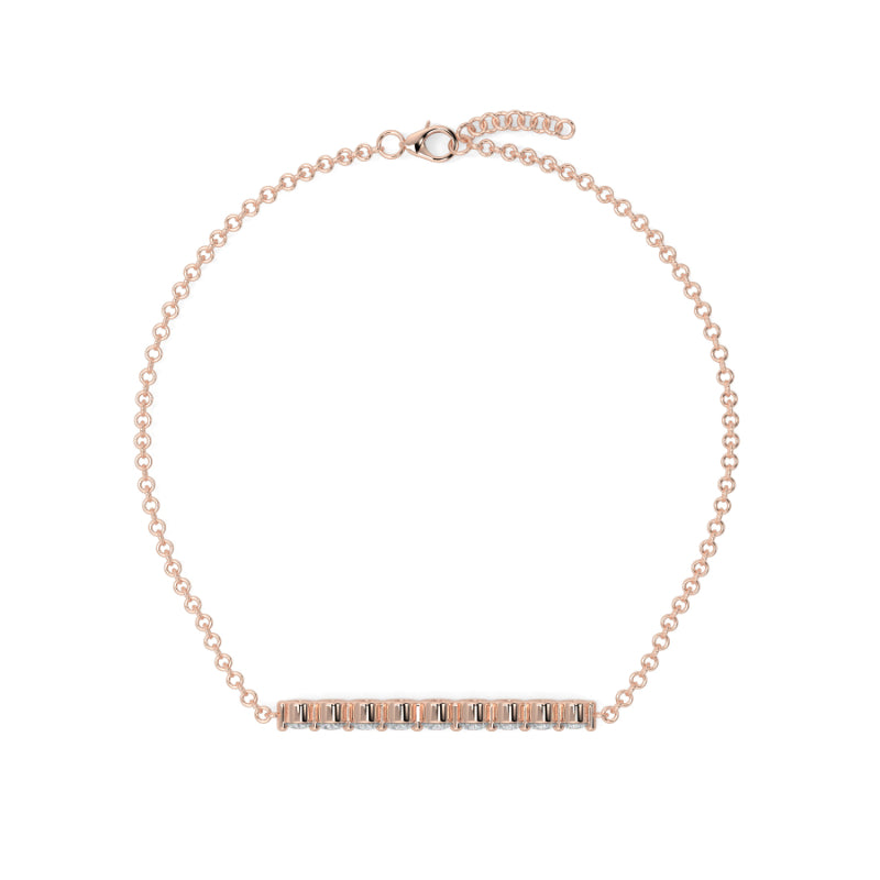 Diamond Graduated Diamond Bracelet Shared Claw