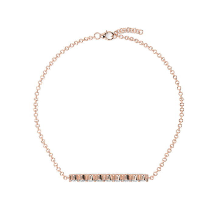 Diamond Graduated Diamond Bracelet Shared Claw