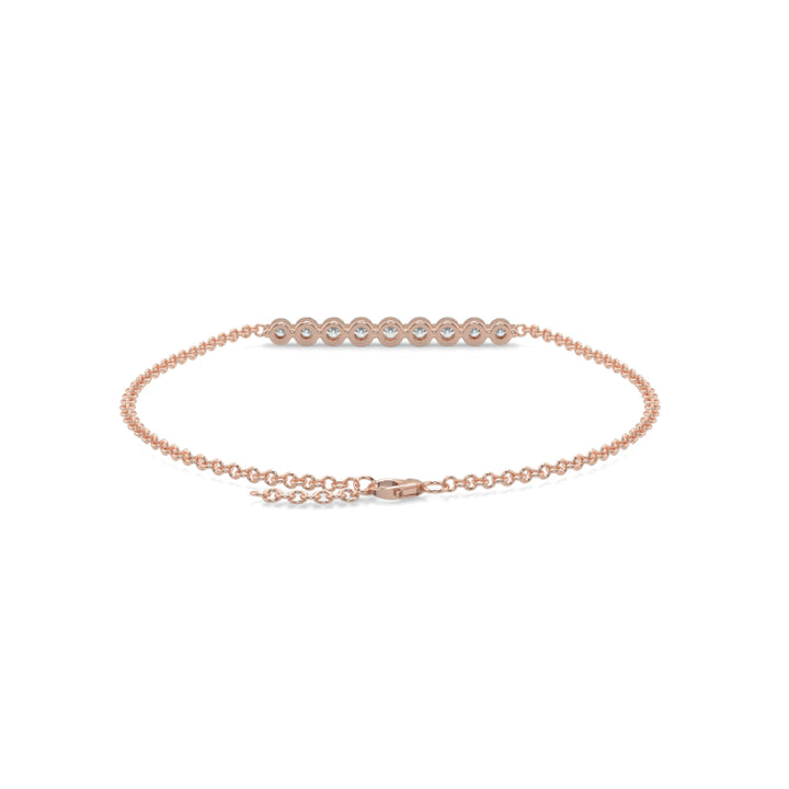 Diamond Graduated Diamond Bracelet Shared Claw