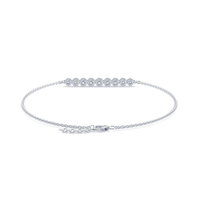 Diamond Graduated Diamond Bracelet Shared Claw