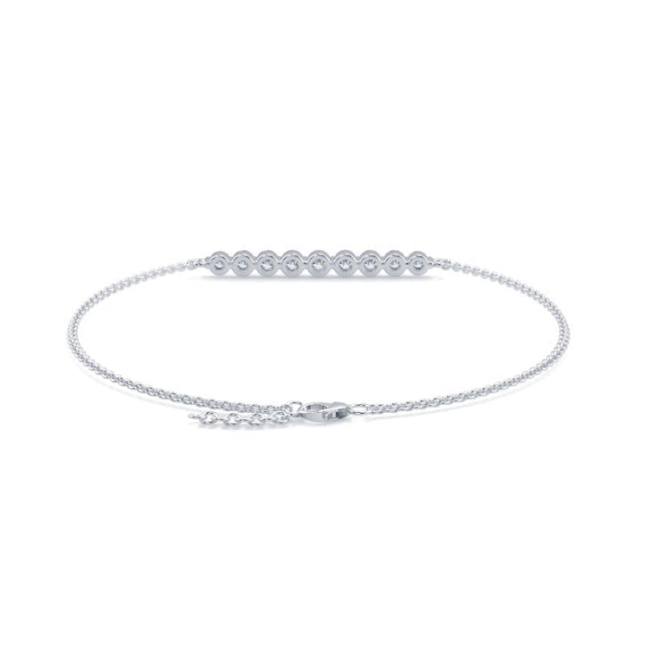Diamond Graduated Diamond Bracelet Shared Claw