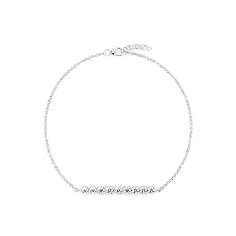 Diamond Graduated Diamond Bracelet Shared Claw