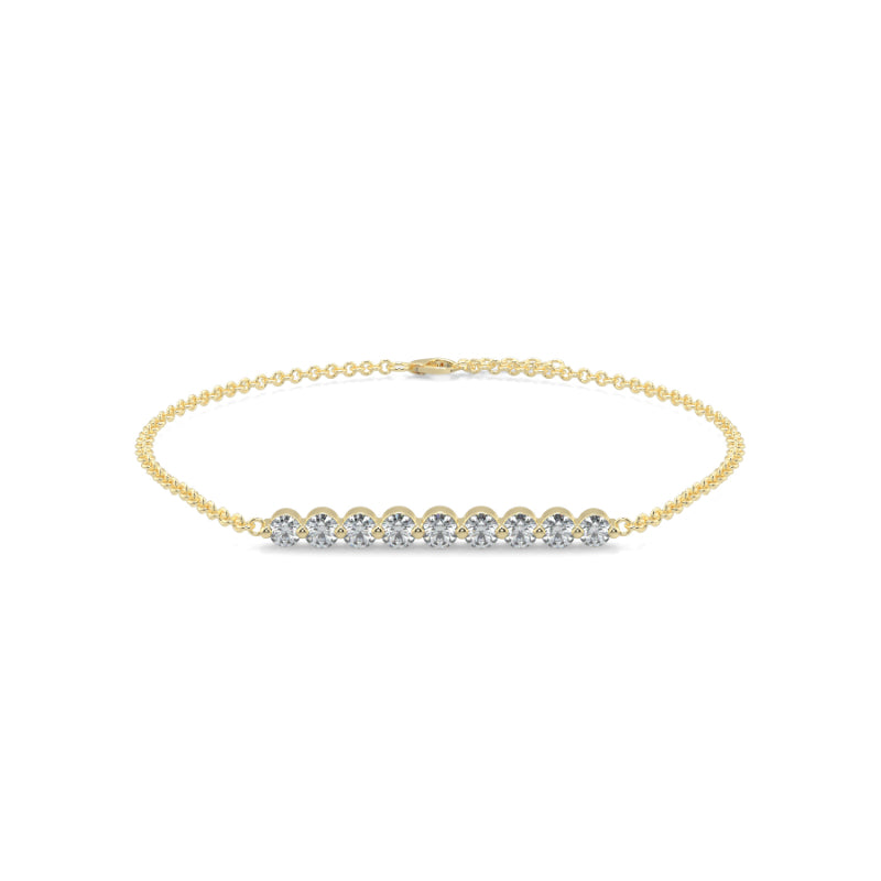 Diamond Graduated Diamond Bracelet Shared Claw