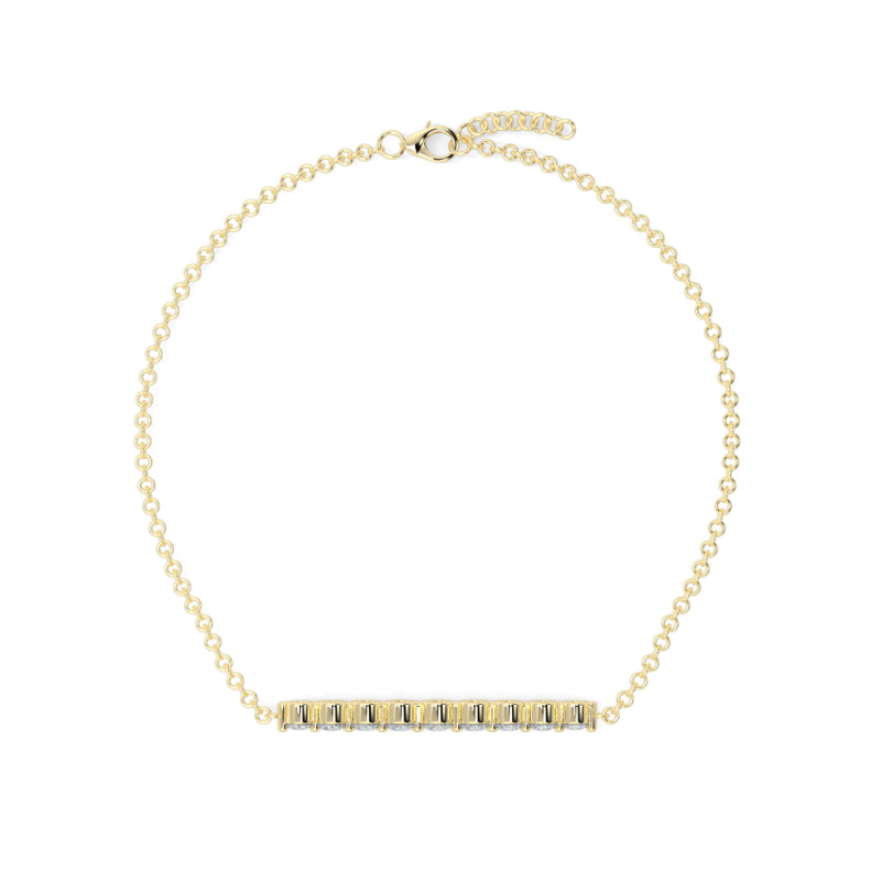 Diamond Graduated Diamond Bracelet Shared Claw