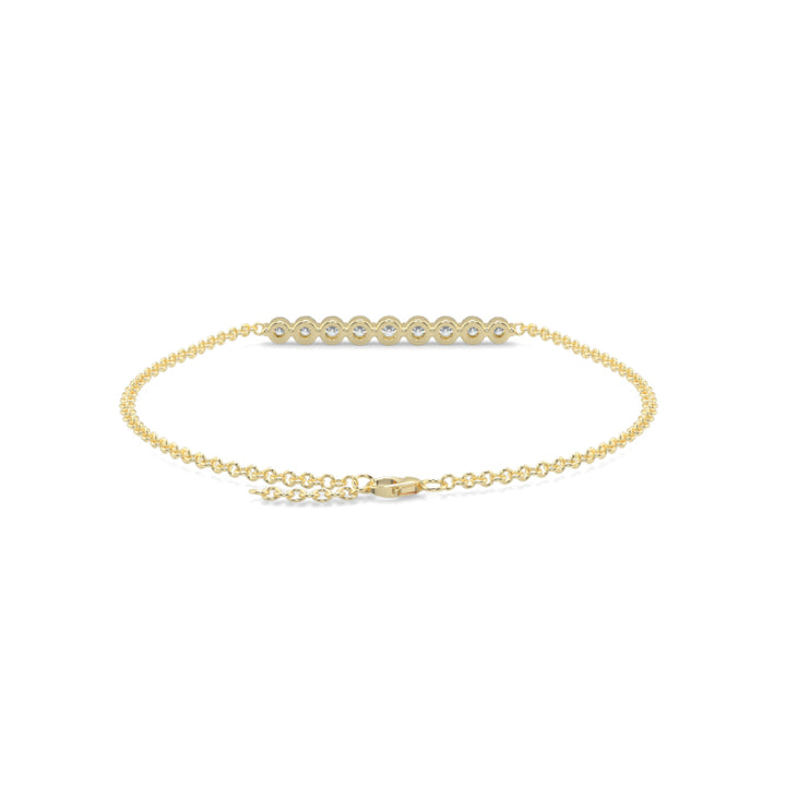 Diamond Graduated Diamond Bracelet Shared Claw
