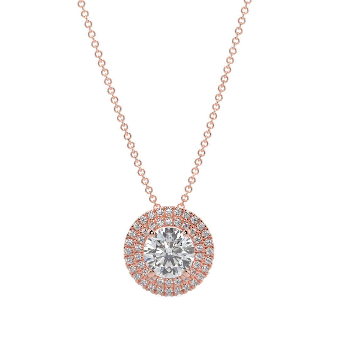 Halo Diamond Pendant