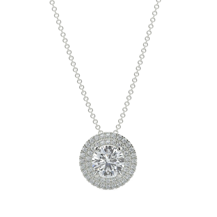 Halo Diamond Pendant