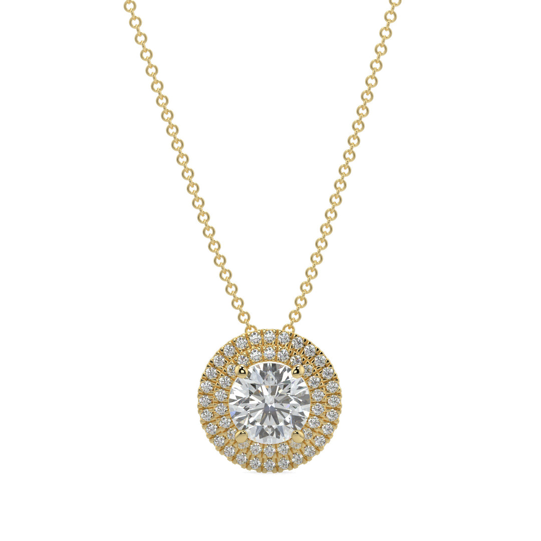 Halo Diamond Pendant