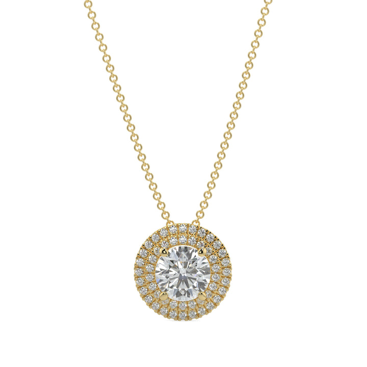 Halo Diamond Pendant