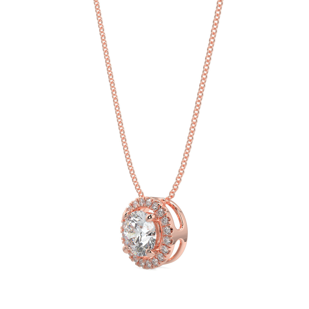 Halo Diamond Pendant