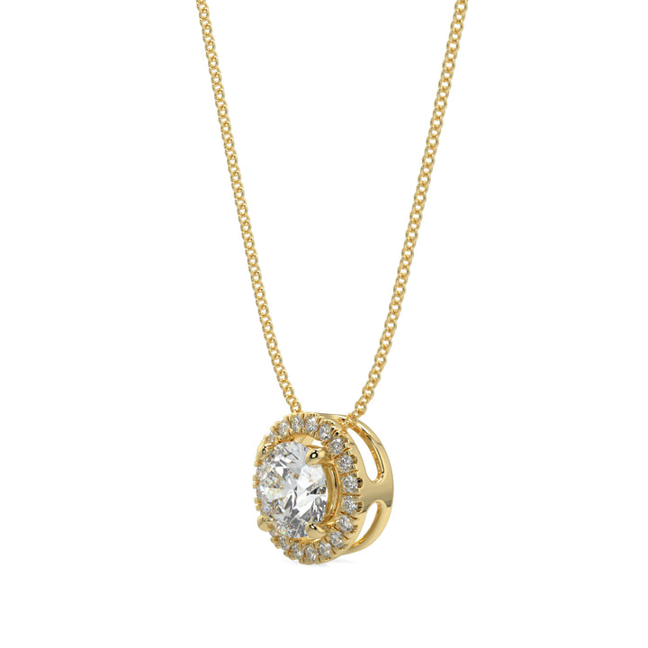 Halo Diamond Pendant