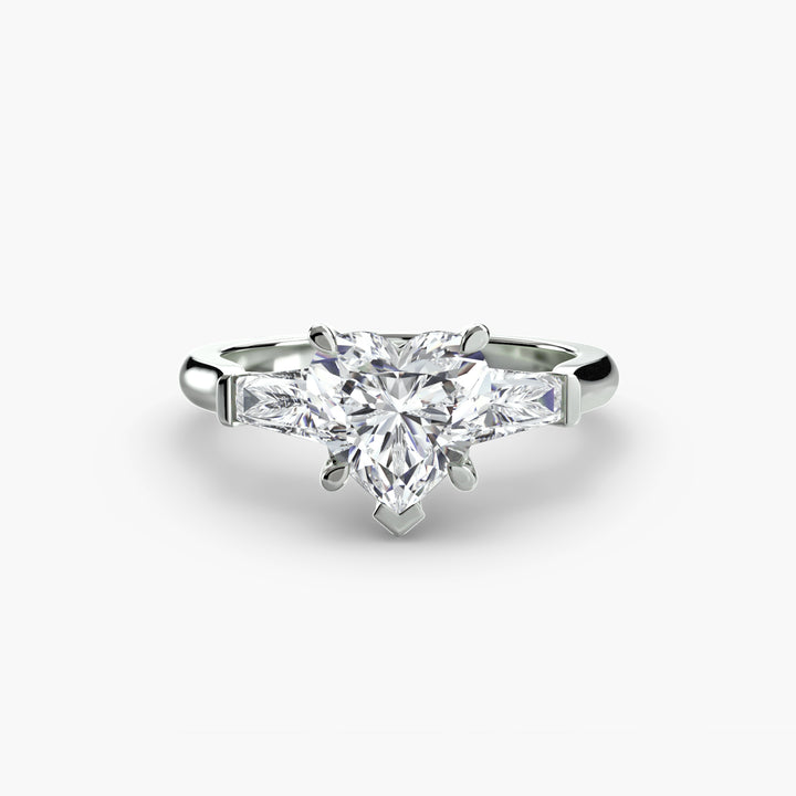 Three-Stone Ring (Baguette Side Stones)
