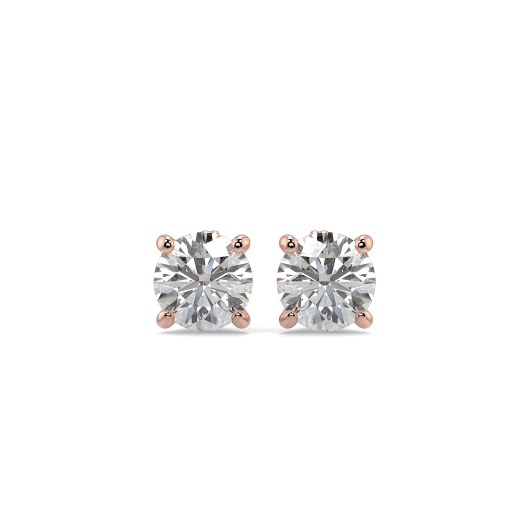 Solitaire Diamond Earrings