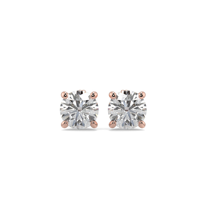 Solitaire Diamond Earrings