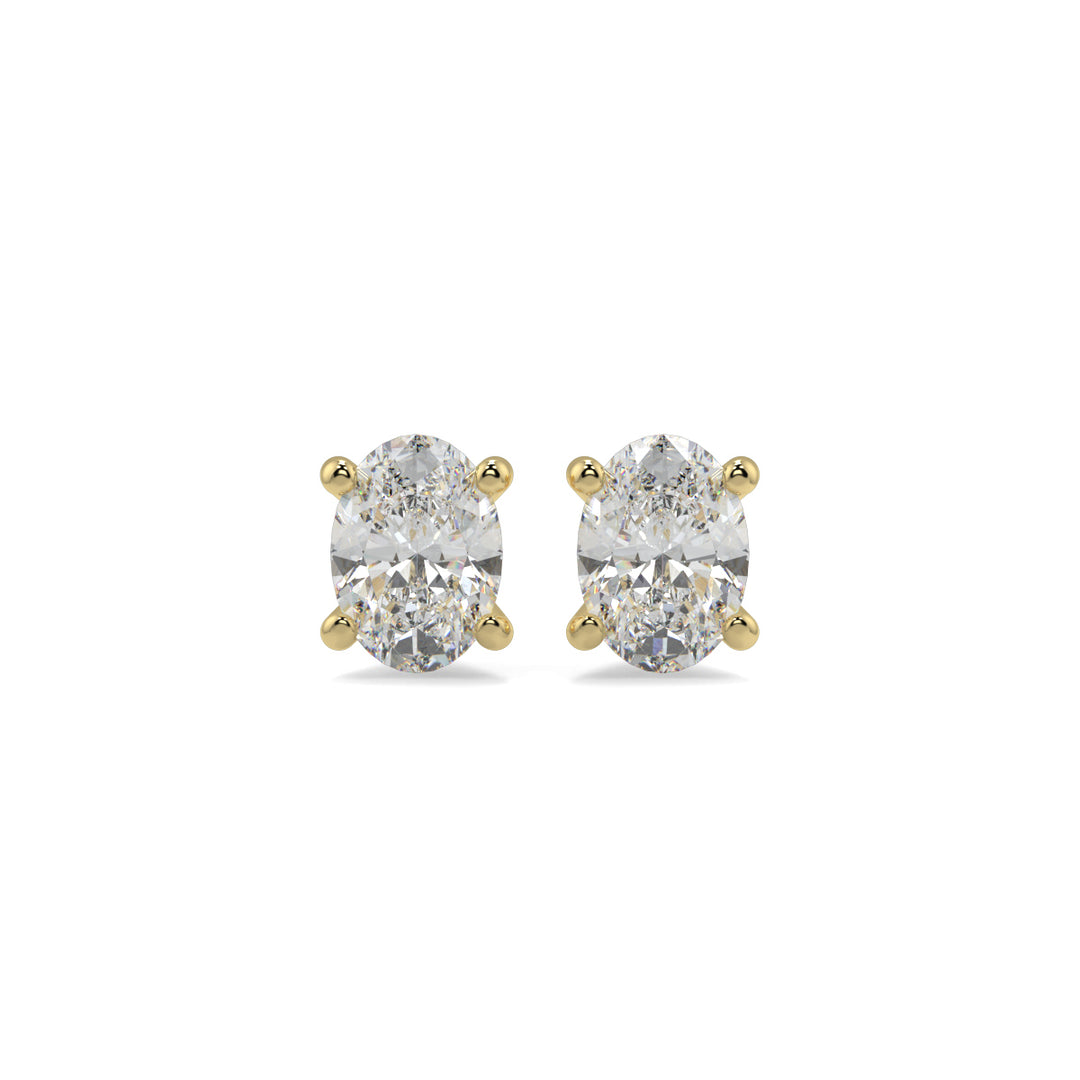 Solitaire Diamond Earrings