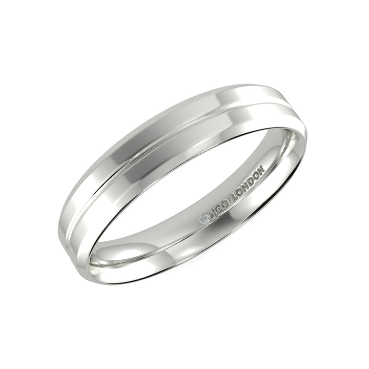 Flat Court Plain Wedding Band