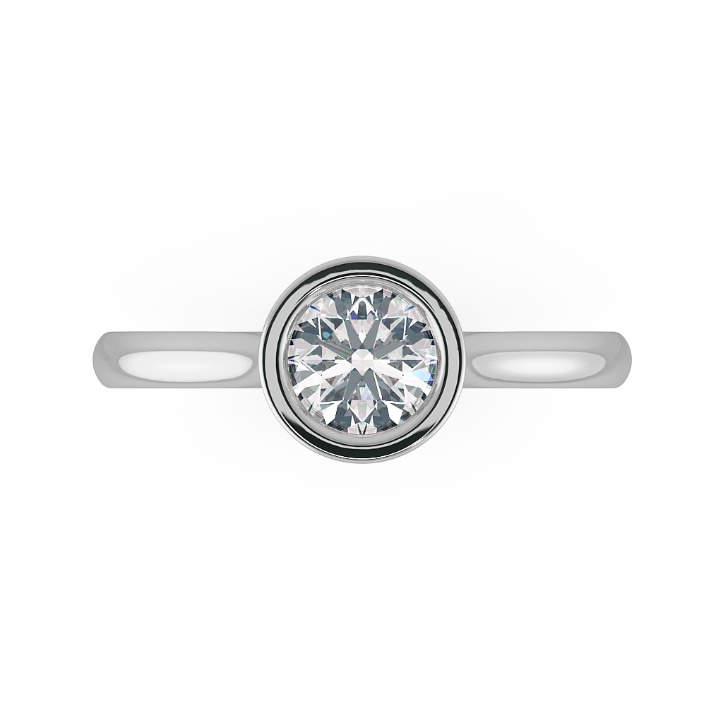 Round Solitaire Engagement Rings