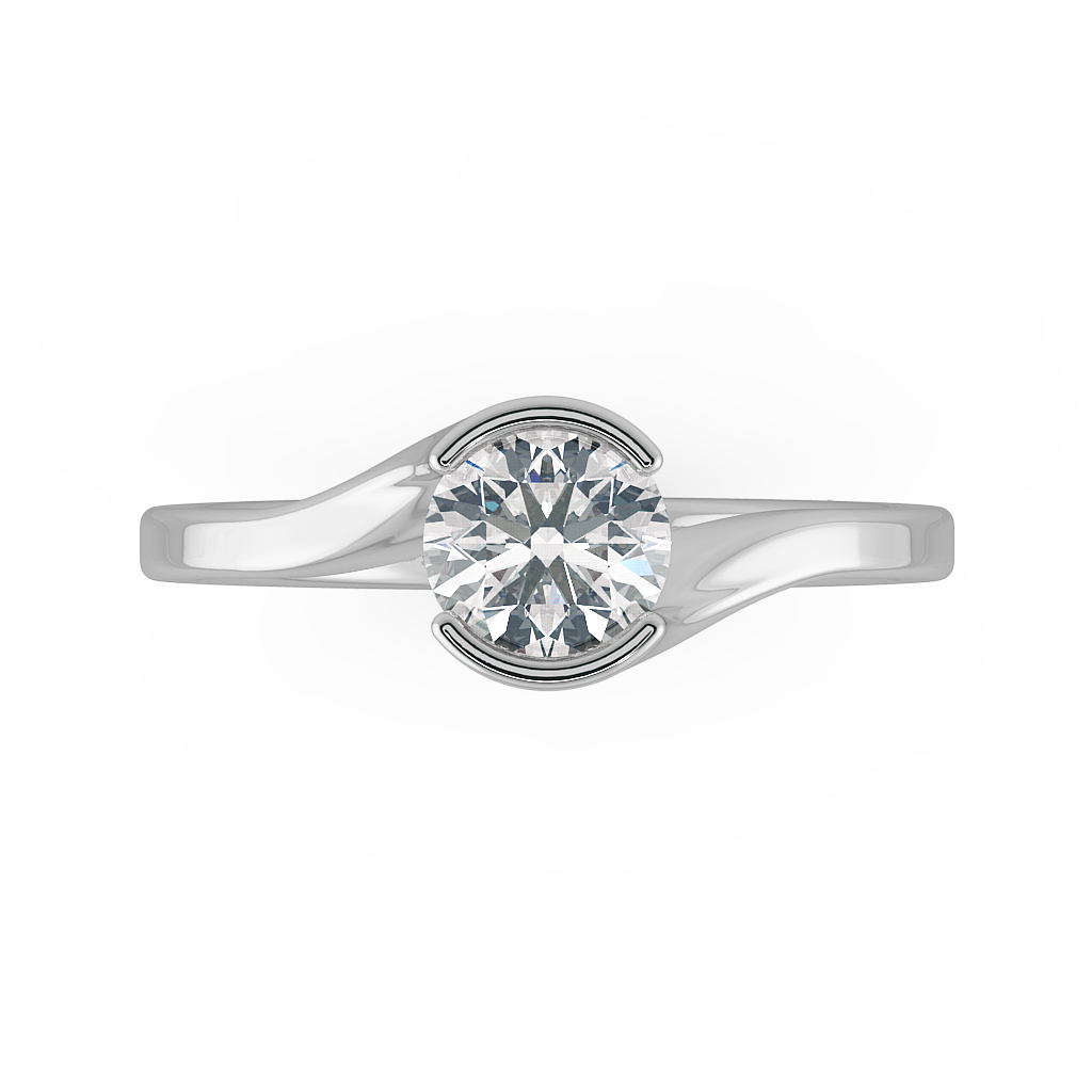 Round Solitaire Engagement Rings