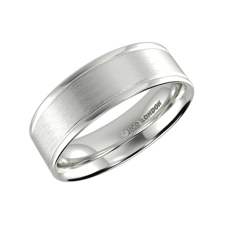 Flat Court Plain Wedding Band