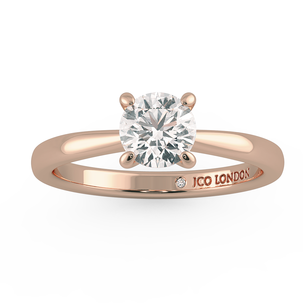 Round Solitaire Engagement Rings